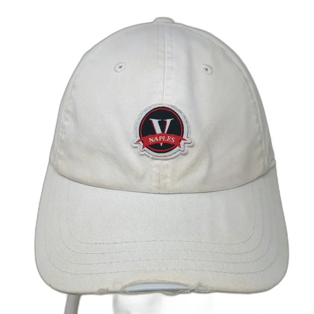 American Needle White Baseball Cap One Size Vineyards CC Naples Green Underbrim